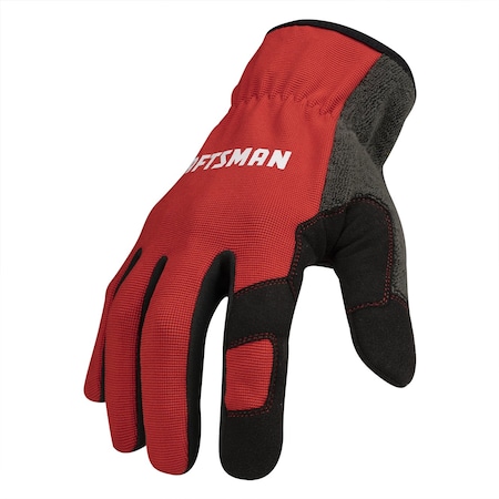 Touchscreen Compatible Unisex Speed Cuff Easy SlipOn Gloves, XLarge